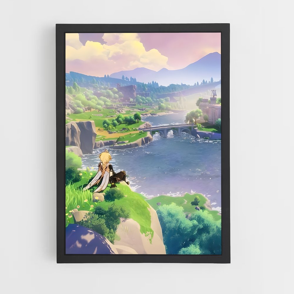 Poster Légende de Zealod – affiche Genshin impact (vue 2)